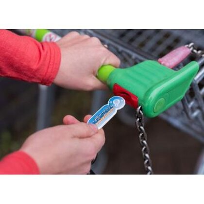 Recycled Trolley Stick Oblong Keyring
