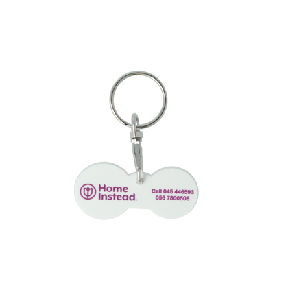 Recycled Multi Euro Trolley Stick Keyring