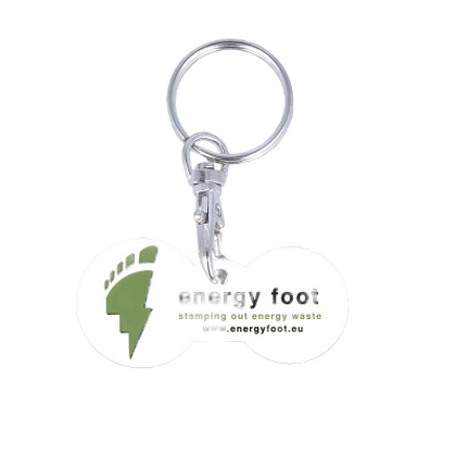 Recycled Multi Euro Trolley Stick Keyring