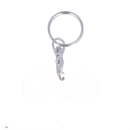 Recycled Multi Euro Trolley Stick Keyring
