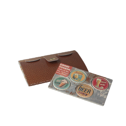 Recycled WalletMate Pop Tokens