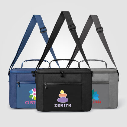 City Pack rPET Zippered Insulated Cooler Bag - 10L