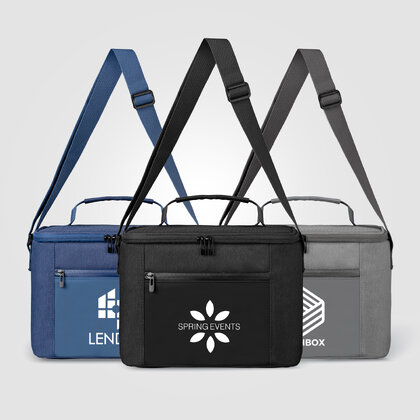 City Pack rPET Zippered Insulated Cooler Bag &ndash; 10L
