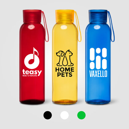 Solstra Essentials Glass Silicone-Strap Bottle - 500ml