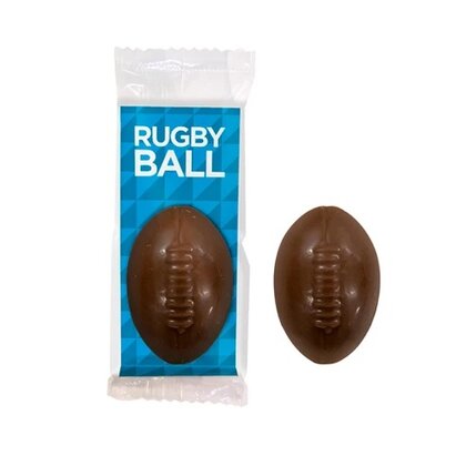 Milk Chocolate Rugby Ball - Wrapped