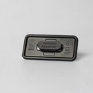 Always Recycled Reusable Name Badge &ndash; Rectangular Low Window - Magnet back