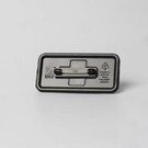 Always Recycled Reusable Name Badge &ndash; Rectangular Low Window - Safety Pin