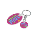 Recycled TrolleyMate Coin & Oval Keyring