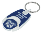 Recycled Pop Coin Trolley Keyring