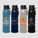 Strata Recycled Stainless Steel Carabiner Vacuum Bottle - 550ml