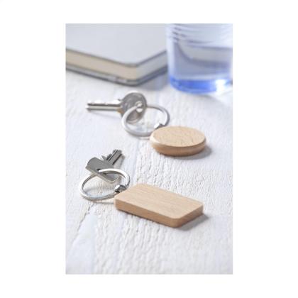 WoodKey Circle keychain