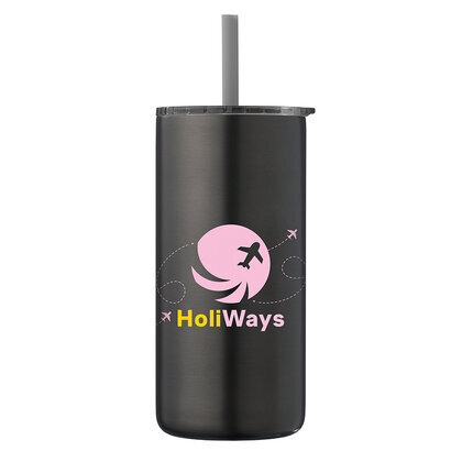 Borealis Stainless Steel Straw Tumbler - 475 Ml  (26388)