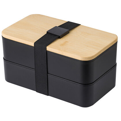Maxton - Double Lunch Box With Bamboo Lid  (26667)