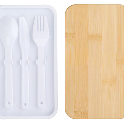 Maxton - Double Lunch Box With Bamboo Lid  (26667)