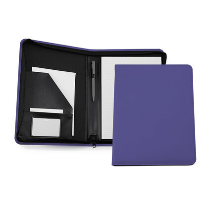 Porto A4 Zipped Folder In A Choice Of 15 Colours.  (26565)