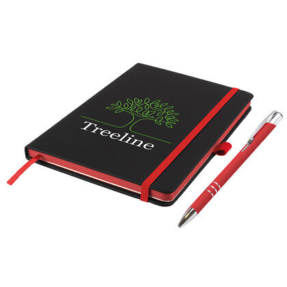 A5 Deniro Edge Notebook & Pen Set  (26284)