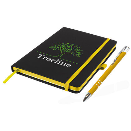 A5 Deniro Edge Notebook & Pen Set  (26284)