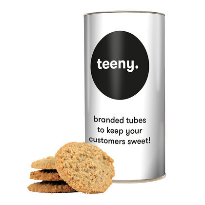 Oatie Flip Biscuits In A Personalised Teeny Tube 100g    (26829)