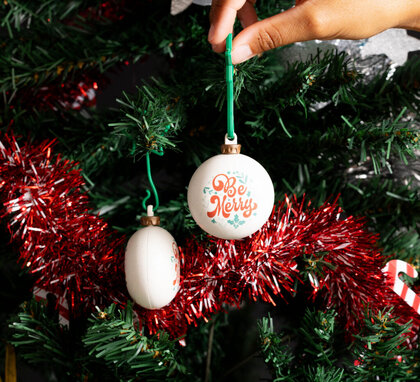 Recycled Christmas dECOration BaubleX