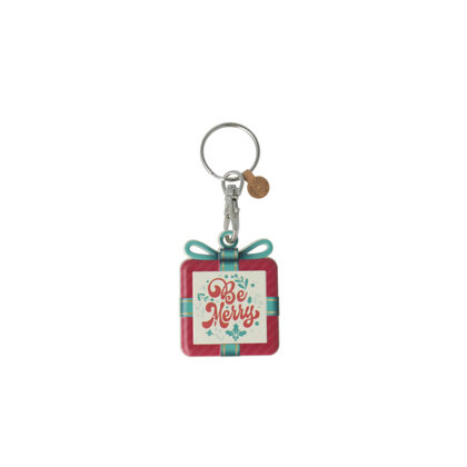 Recycled Christmas dECOration Present Keyring