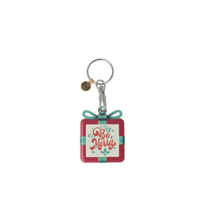 Recycled Christmas dECOration Present Keyring