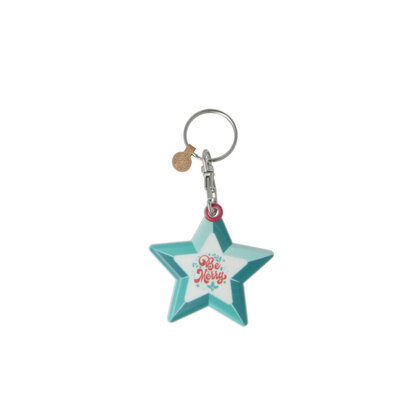 Recycled Christmas dECOration Star Keyring