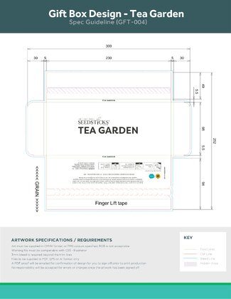 Seed Gift Bars - Tea Garden Seedsticks