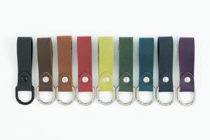 New Tile Pro with Full Grain Leather Key Fob