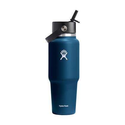Hydro Flask Wide Mouth Travel Bottle with Flex Straw Cap 946 ml water bottle