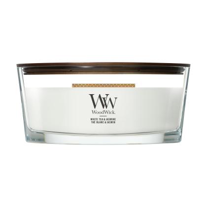 WoodWick White Tea & Jasmine Ellipse Candle