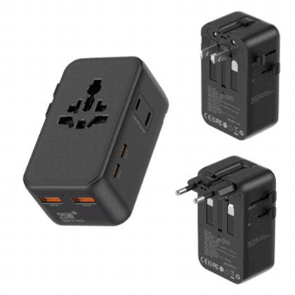 GAN 25W Ultra Slim universal travel adapter.