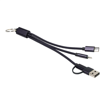 Rafob keyring USB charger cable