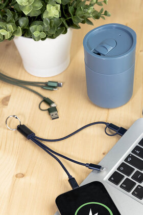 Rafob keyring USB charger cable