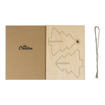 FestiCard Kraft Christmas card, tree