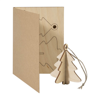 FestiCard Kraft Christmas card, tree