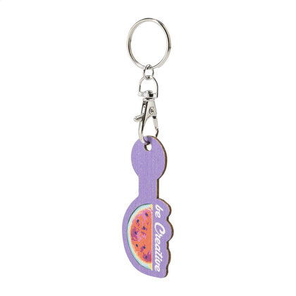 ColoShop Creative Wood trolley coin keyring