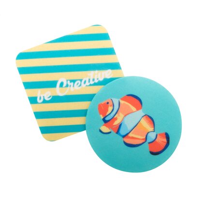 CreaFelt Drink RPET felt coaster, square