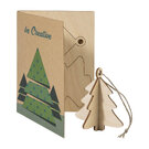 FestiCard Kraft Christmas card, tree