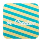 CreaFelt Drink RPET felt coaster, square